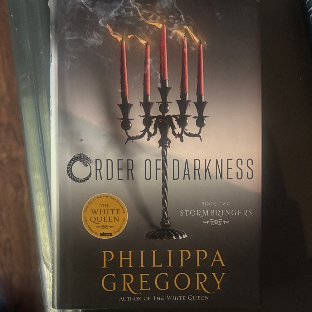 Order of Darkness: Stormbringers by Philippa Gregory - Black & Red Cover
